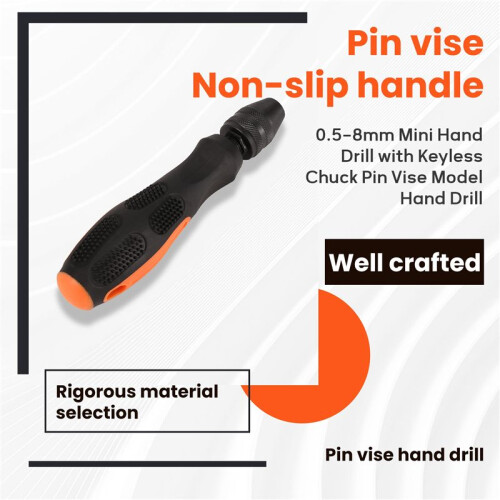 0.5-8mm  Hand Drill with Keyless Chuck Pin Vise Model Hand Drill 2