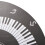 2X Elegant Piano Key Clock Music Notes Wave Round Modern Wall Clock Without Battery Black + White Acrylic 7