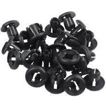 50 Pcs Plastic Push in Car Bumper Door Rivets Clip 10mm Hole