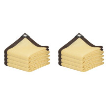 2X Protezione UV Beige Rete Ombra Giardino Balcone Capannone per Piante Ombra Vela Piscina All'Aperto Tenda da Sole Copertura Tettoia da Campeggio,A