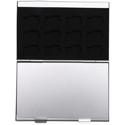 2X Aluminum Memory Card Case Box Holders for 24Pcs TF Micro- Card Color Random 1
