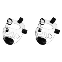 2X Taekwondo Face Mask Taekwondo Clear Detachable Protector Protective Mask for Sports Boxing Taekwondo Sanda Adult