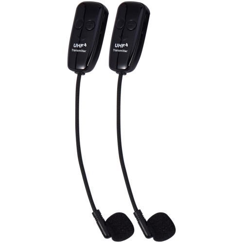 2X U12F Uhf One for Two Wireless Headset Microphone Amplifier Mixer Suitable for Teaching Guides Meeting Lectures 2