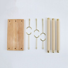 4X Wooden Jewelry Display Stand Holder T-Bar Display Bracelets Anklets Display Stand Packaging Jewelry Tool 1