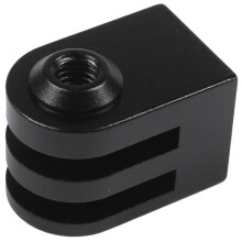 3X Cnc Aluminum Alloy Tripod Mount Outdoor Sports Camera Base Adapter for All 1/4 Inch Screw Monopod Accessory