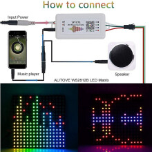 3X Controller WIFI RGB SP107E Pixel IC SPI Music  per WS2812 SK6812 SK9822 RGBW APA102 LPD8806 WS2815 Strip DC5-24V