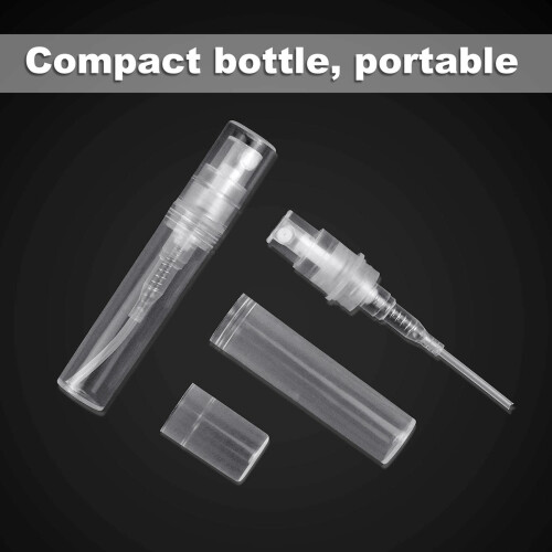 150 Pcs Disposable Perfume Atomizer, Clear Plastic Spray Bottle Portable Fragrance Spray Bottle - 3Ml