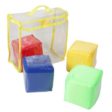 DIY Education Playing Dice, Pocket Squares ,Photo Pocket Foam Stacking Blocks - Set of 12