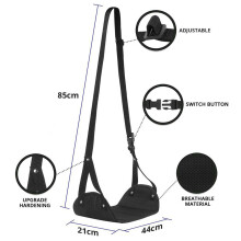 2X Ergonomic Foot Rest, Travel Footrest Airplane Leg Rest Flight Foot Hammock Carry- und er Desk Accessories