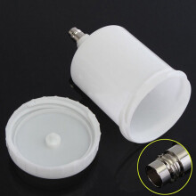5X Pot de Tasse de Peinture En Plastique de 600Ml Hvlp pour Le PulvÉRisateur de Peinture de Jet de Connecteur de Tasse de PulvÉRisateur de