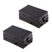 2X Support de Fusible de Lame de Voiture Prise de Relais Boîte Noire 18 Voies Support de Fusible de Lame de Voiture Automobile Assurance pour