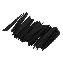 Frecce Vanes 4 Pollici Piuma di Plastica Fletching per Frecce DIY Tiro con L'Arco 100 Confezione (Nero)