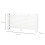 Homcom HOMCOM Modern Radiator Cover Cabinet Slatted Design MDF White Medium 2
