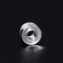 6 Stueck Set DIY 12.1mm Einfache Lippenstift Fuellrohr Birdmouth Silikonform Aluminiumring Einzigen Loch Halterung