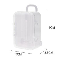 2X White  Roller Travel Suitcase Candy Box Personality  Wedding Candy Box