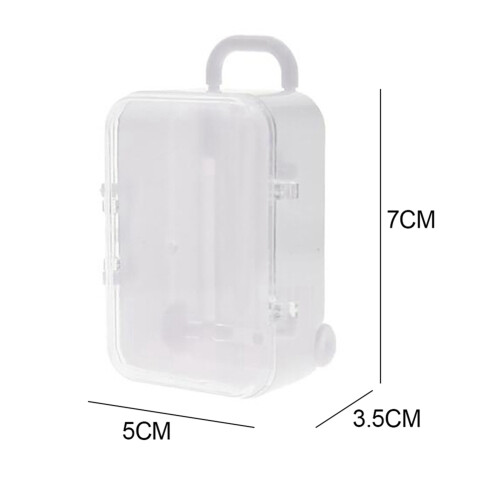 2X White  Roller Travel Suitcase Candy Box Personality  Wedding Candy Box 2