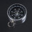 2X Portable Compass Keychain Ring Adventure Hiking Survival Compass Aid 7