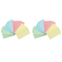 600 Vellen Gekleurde Indexkaarten, 3X5 Inch Notitiekaarten met Liniaal en Lijnen, Kleurenflitskaarten voor Studeren, Notities Maken, Takenlijsten