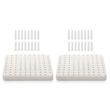2X Kiln Tilt Support Nail Pottery Firing Pad,Ceramic Refractory Support Pad,High Temperature Resistant Kiln Burning Tool