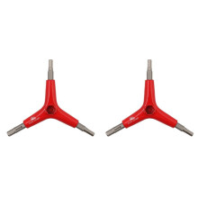 2X BIKE HAND Y Shape Bike Hex Wrench 3 Way Hex Tool Hex Wrench for Bike Bicycle Cycling Maintenance and Repair