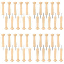 40 Stück Holz-Shaker-Wäscheklammern zum Anschrauben, Unbehandelte Holz-Shaker-Gestelle zum Aufhängen Von Kleidung, Hüten, Handtüchern