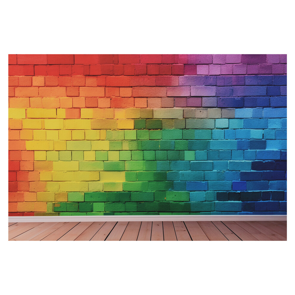 2.1X1.5m/7X5ft Photography Background, Colorful Brick Wall Backdrops For Portrait Photography, Studio Props, Party Decoration 3326312861960