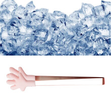 Silicone Mini Tongs Palm-Sized Pink, 20g, 0.7oz