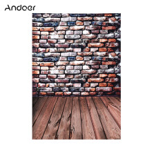 Andoer 2 x 3 m Fotohintergrund mit Backstein-Holzbodenmuster für Baby-, Neugeborenen-, Kinder-, Teenager- und Erwachsenen-Foto- und Videostudios
