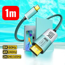 USB-C to DisplayPort 8K 4K@144 Cable 1M