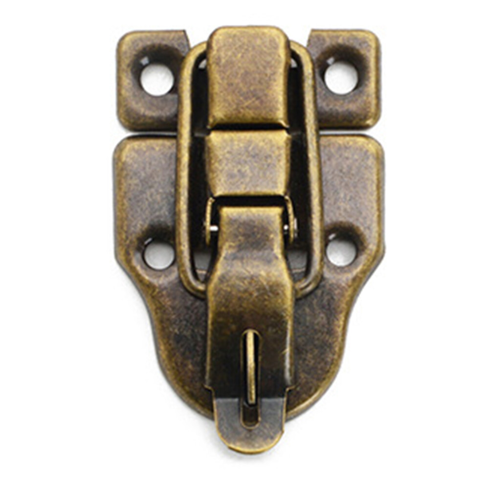 (Blue Old Bottle Color - Perforated) Metal Toolbox Lock Latch, Adjustable Duckbill Buckle 6001832466006