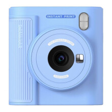 Print Camera 2 Inch Screen High Clear Digital Printer Inkless Thermal Printer with Paper, 32G Card Gifts for Child