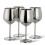 Elegant Stainless Steel Wine Glass Silver - Robust & Unbreakable - 1pc 1