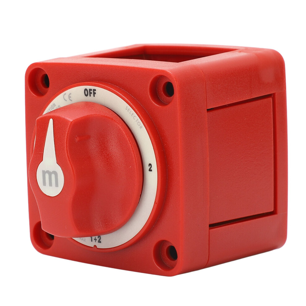 Battery Disconnect Switch 300A Dc32v 4-Position For Rv Marine Automotive Red 3671387997466