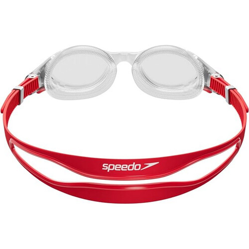 Speedo (One Size, Red/Silver/Clear) Speedo Mens Biofuse Swimming Goggles 2