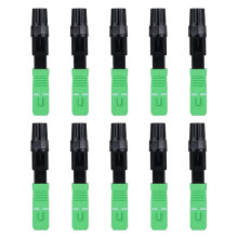 10pcs SC APC Optical Fiber Fast Cold Quickly Connector Optic Cable Adapter Singlemode