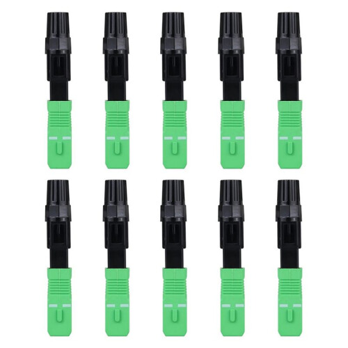 10pcs SC APC Optical Fiber Fast Cold Quickly Connector Optic Cable Adapter Singlemode