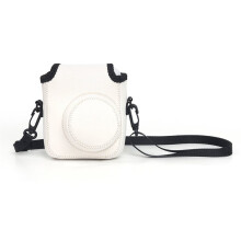 Soft Camera Case Stylish Shoulder Bag for Instax 12 Camera Storage with Shoulder Strap Easy Transportation Gray