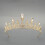 (Type G) Glitrende strass prinsessekrone for brud 1