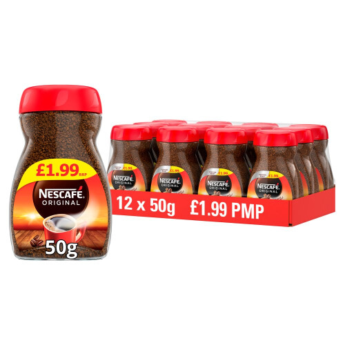 Nescafe NESCAFÉ Original 50g (Pack of 12)