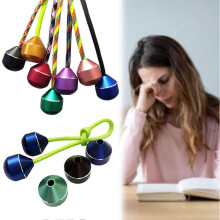 Aluminum Alloy Begleri Beads Fidget Toy for Anxiety Relief Stress Relief Finger Toy for Kids Adults Purple