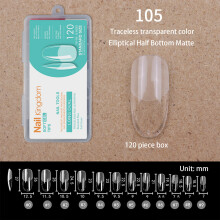 (105 oblong) Multi-Shape Acrylic Nail Molds - Ultra Thin for Salon & Cosplay