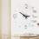 (Silver) 3D Frameless Wall Clock, DIY Stickers, Silent for Home 2