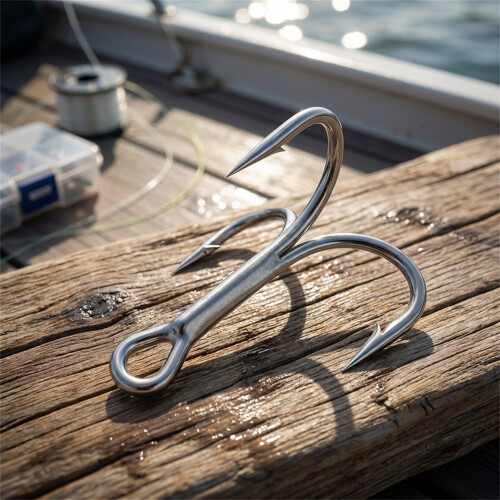 (4) 4X Strong Treble Hooks 10pcs - Saltwater/Freshwater 1