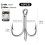 (4) 4X Strong Treble Hooks 10pcs - Saltwater/Freshwater 7