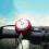 (Red) Alloy Bike Bell with Compass for MTB/Road Bikes 3