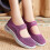 (Purple, 36) Mom\'s Non-Slip Soft Sole Flats - Gift 2