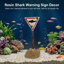 (Fish Sign Box) Waterproof Cartoon Resin Road Sign for Aquarium