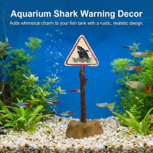 (Jumping Fish Box) Waterproof Cartoon Resin Road Sign for Aquarium