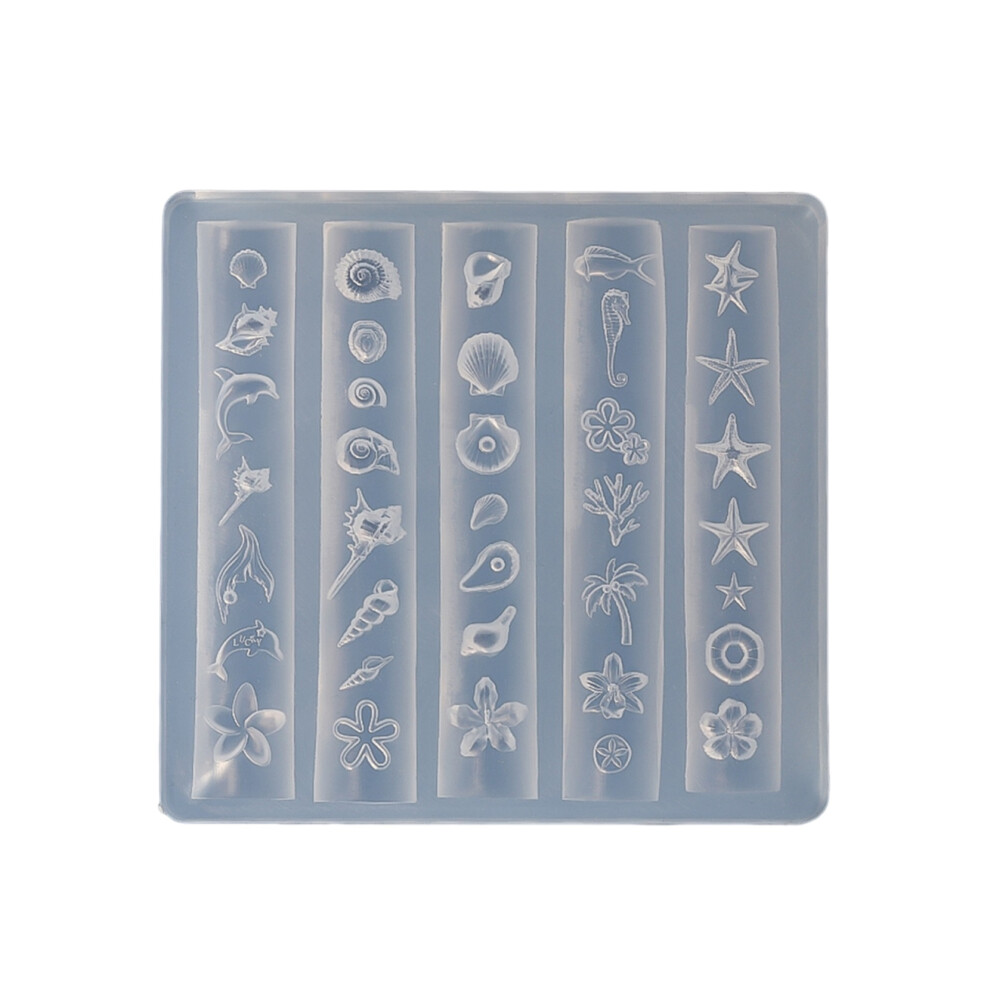 (7.5cmx6.5cm, Transparent) Nail Charm Mold, 3D Nail Molds DIY Bows Silicone Nail Molds Manicure Accessories