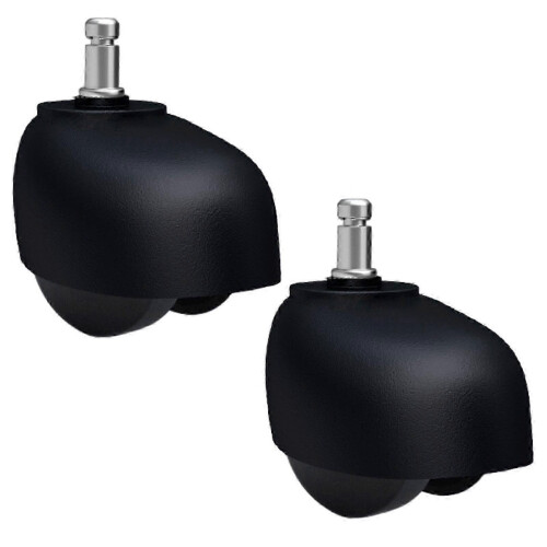 2x Heavy Duty Office Chair Wheels Universal Replacement Casters for Conference Gaming Chairs Quiet Rollers